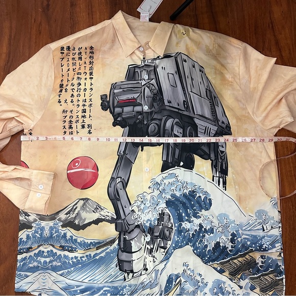 Shop Hoo Vintage Button Up Long Sleeve Robot Animal Shirt Size 4XL - Picture 7 of 9